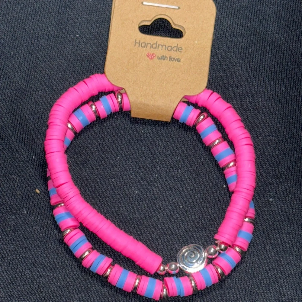🌹 Handmade clay bracelet